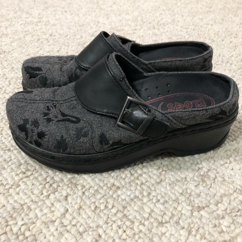 Klogs Charcoal and Black Slip-Ons - Picture 2 of 6